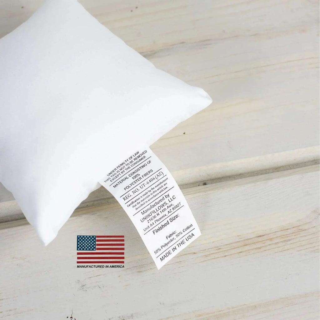 12x12 | Indoor Outdoor Hypoallergenic Polyester Pillow Insert | Quality Insert | Pillow Inners | Throw Pillow Insert | Square Pillow Inserts UniikPillows
