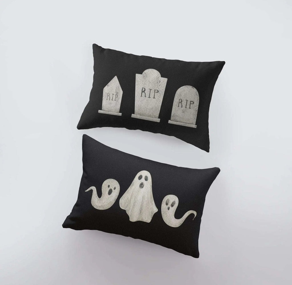 3 Ghost Pillow Cover | 18x12 | Modern Farmhouse | Primitive Decor | Home Decor | Lumbar Pillow | Sofa Pillows | Gift For Her UniikPillows