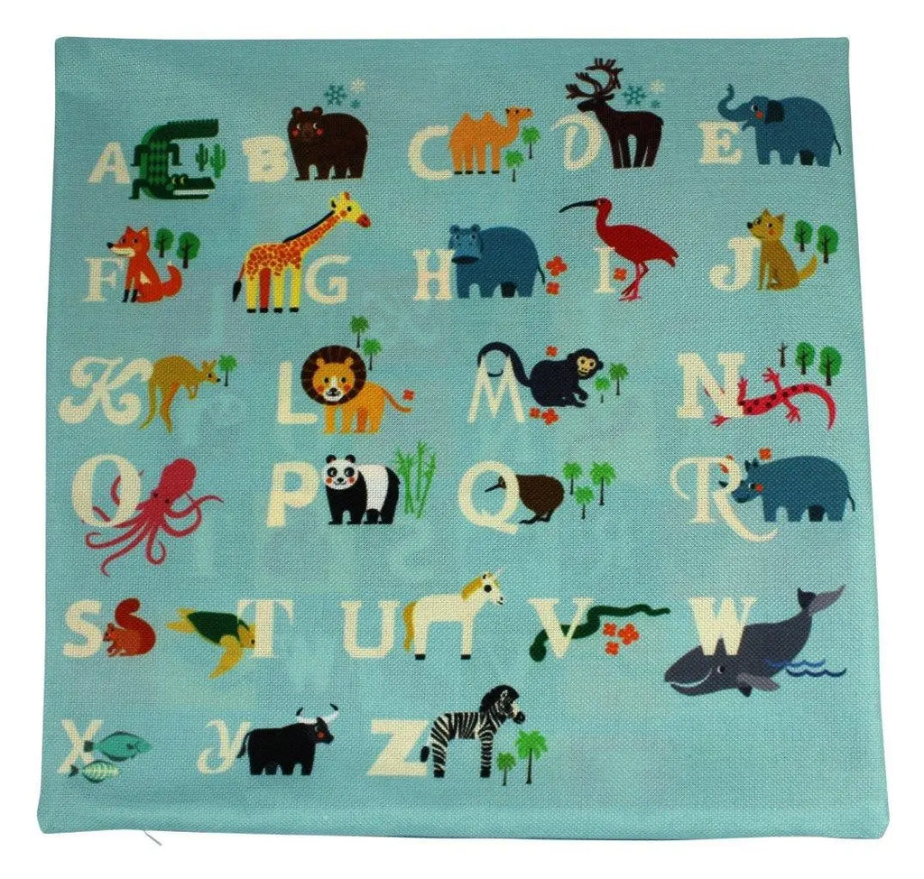 Alphabet | ABC | Alphabet Blocks | Baby Nursery Decor | Pillow Cover | Home Decor | Throw Pillows | Happy Birthday | Kids Room Decor UniikPillows