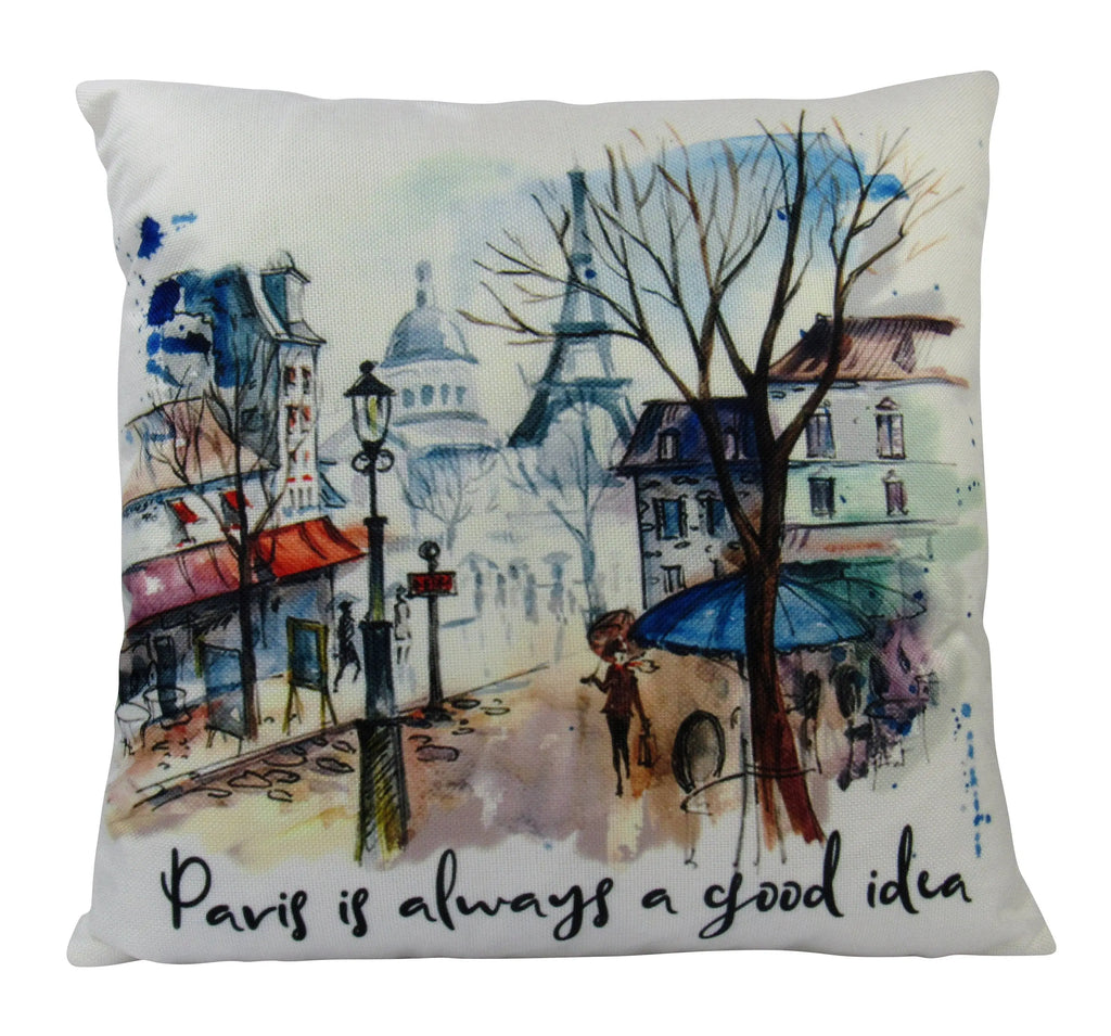 Audrey Hepburn | Paris is always a good idea | Pillow Cover | Throw Pillow | Pillow Cover | Travel Gifts | Gift for Friend | Gifts for Women UniikPillows