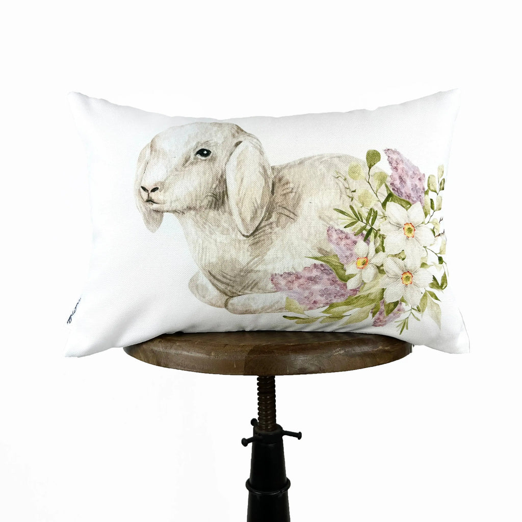 Baby Lamb Lying Down | Spring Decorations | Spring Home Décor | Farmhouse Easter | Spring Outdoor Throw Pillows | Easter Gift | UniikPillows UniikPillows