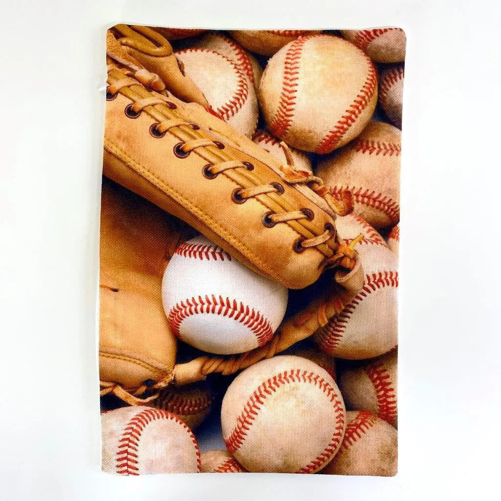 Baseball Glove | 12x18 | Baseballs | Old Baseballs | Old Baseball Glove | Sports Fabric | Sports Fans | Baseball Gifts | Teen Room Décor UniikPillows