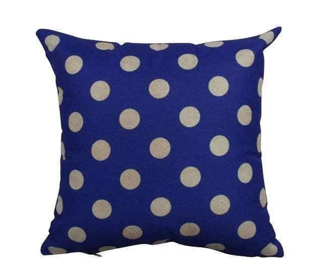 Blue and white Polka Dots |   Pillow Cover | Solid Accent Pillows | Polka Dot Pillow | Design Accents Pillows | Blue Throw Pillows | Color UniikPillows