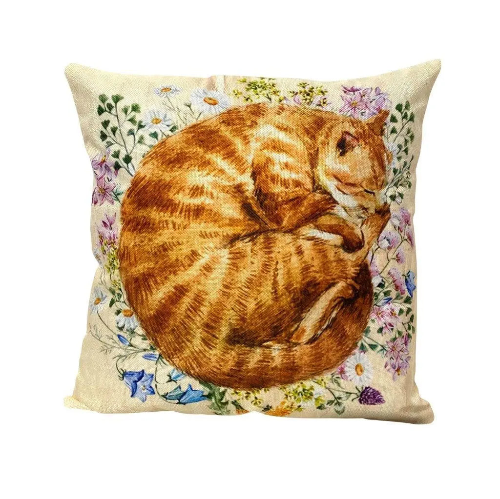 Cat | Ginger | Cat Pillow | Cute Cat | Cat Gifts | Cat Decor | Cat Photo | Gifts for Cat Lovers | Accent pillow | Throw Pillow Covers UniikPillows