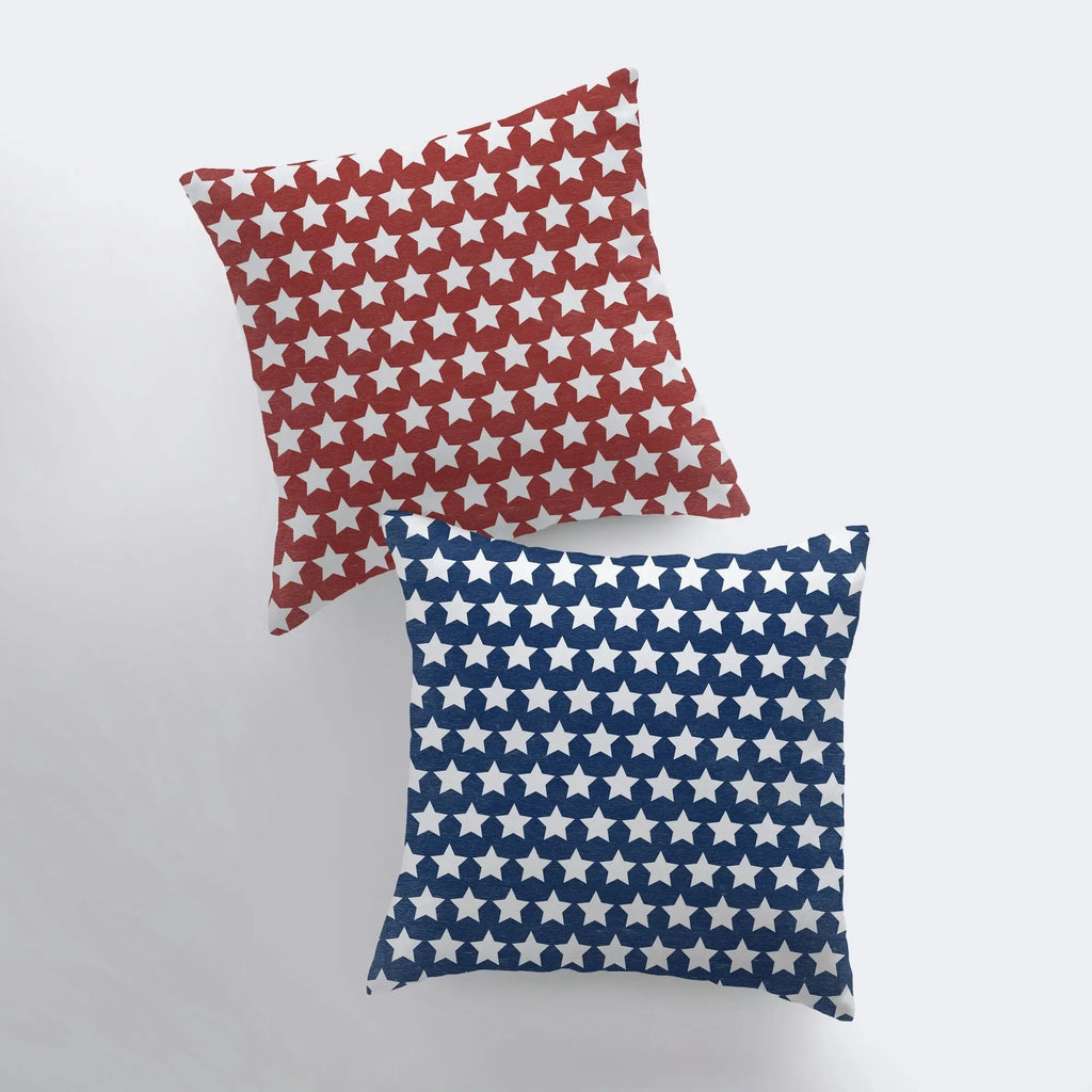 Fourth of July | Stars | Pillow Cover | Memorial Gift | Throw Pillow | Home Decor | Freedom Pillow | Accent Pillow | Throw Pillows UniikPillows