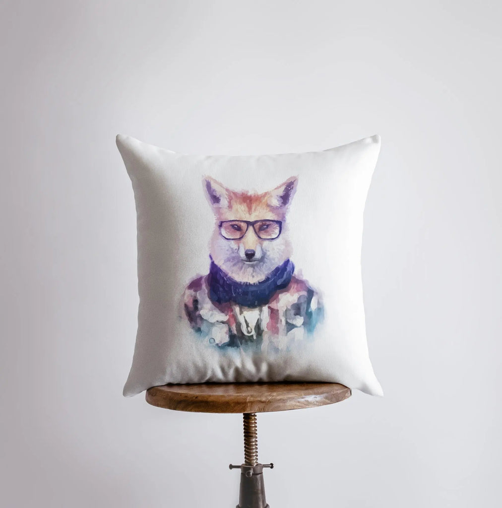 Fox | Hipster | Pillow Cover | Fox Decor | Throw Pillow | Home Decor | Snow | Wilderness | Forest | Cute Throw Pillows | Best Throw Pillows UniikPillows