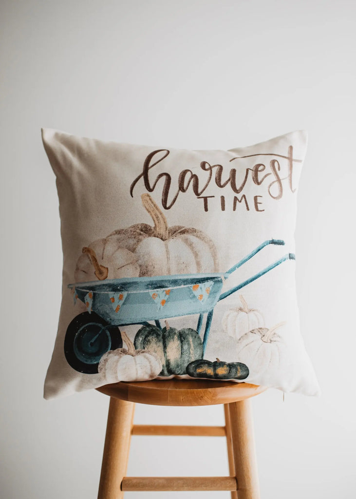 Give Thanks | Pumpkin Wagon Pillow | Farmhouse Pillows | Country Decor | Fall Throw Pillows | Cute Throw Pillow | Gift for her UniikPillows