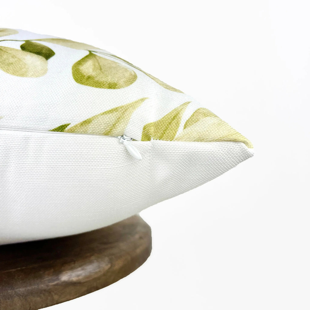 Green Leaves Repeat Pattern | Spring Décor | Easter Decorative Pillows | Farmhouse Décor | Hand-Made Throw Pillows | UniikPillows UniikPillows