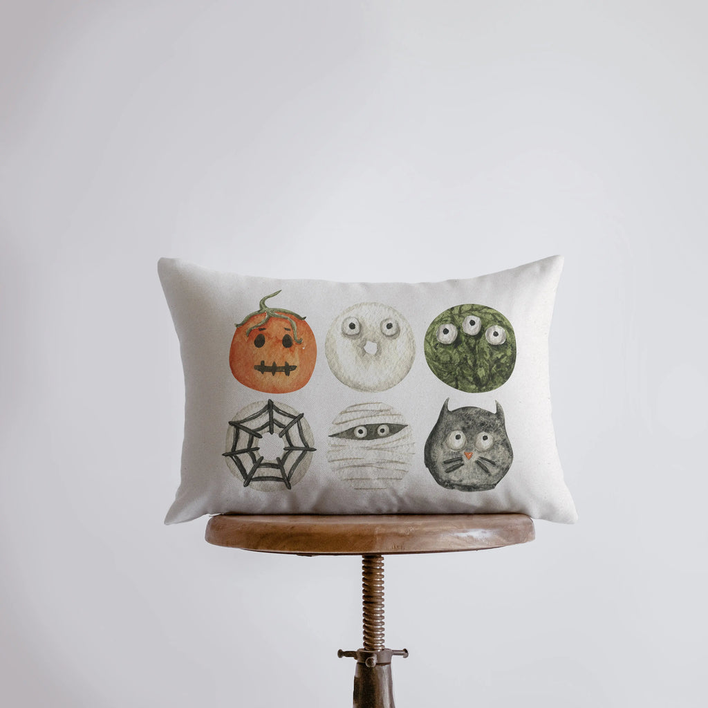 Halloween Donuts Pillow Cover | 18x12 | Modern Farmhouse | Primitive Decor | Home Decor | Lumbar Pillow | Sofa Pillows | Gift For Her UniikPillows