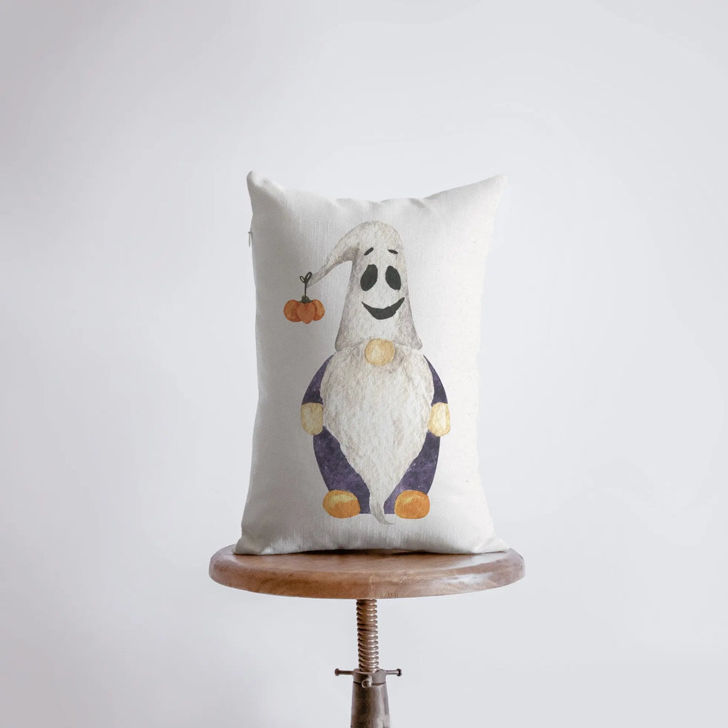 Halloween Gnome Ghost Hat Pillow | Gnome Decor | 12x18 | Pillow Cover | Modern Farmhouse | Primitive Decor | Home Decor | Lumbar Pillow UniikPillows
