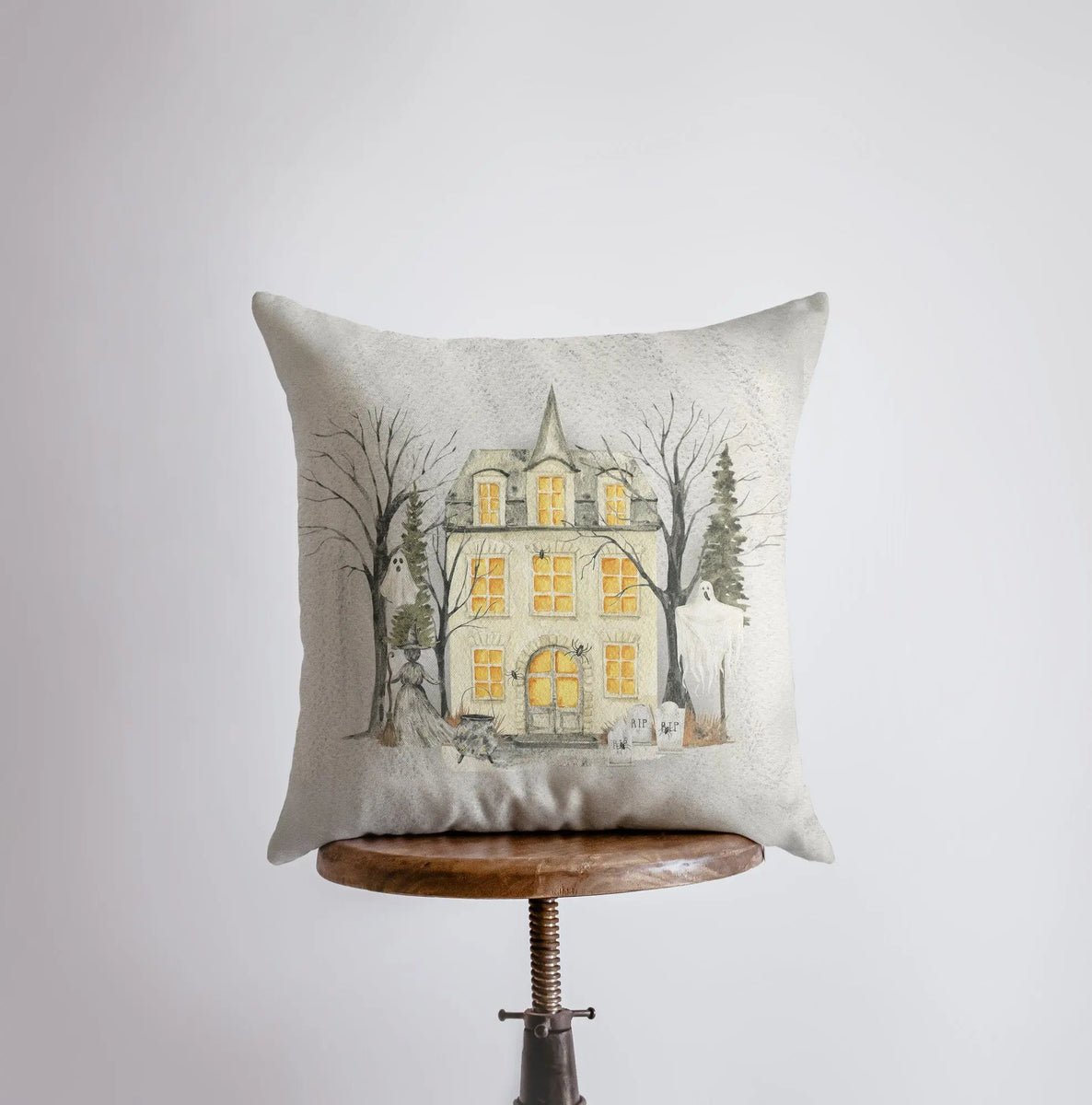 Halloween Spooky House Pillow Fall Decor Halloween Pillows Halloween Decor Fall Throw Pillows Cute Throw Pillows Couch Pillows UniikPillows