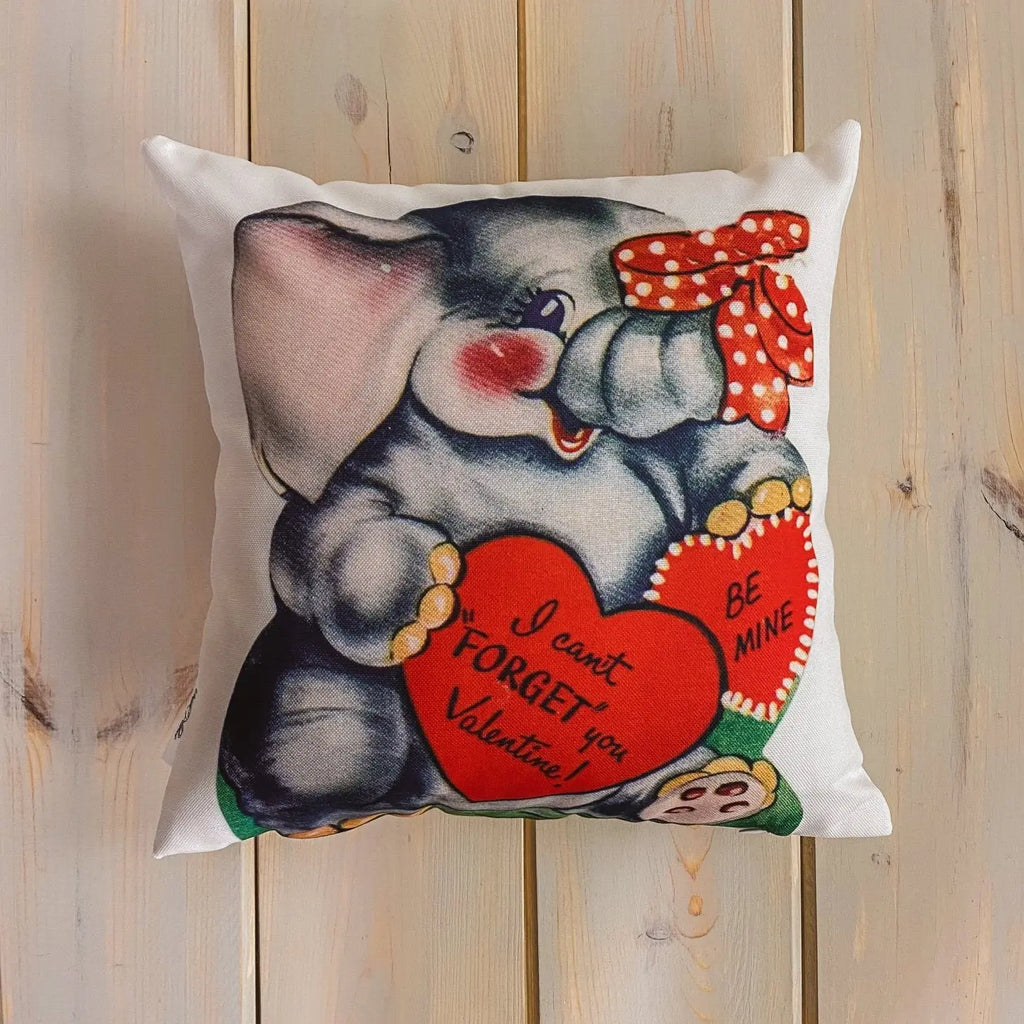 I can't Forget You Vintage Valentines | Pillow Cover | Throw Pillow | Valentines Day Gifts for Her | Valentines Day | Room Decor UniikPillows