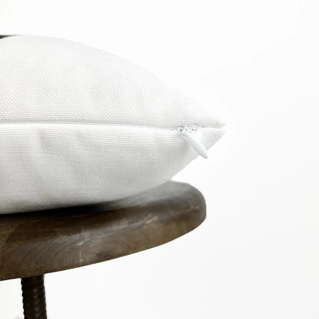 MINI Ghost on White Pillow Cover | Fall Décor | Farmhouse Pillows | Country Décor | Fall Throw Pillows | Cute Throw Pillows | Ghost Art UniikPillows