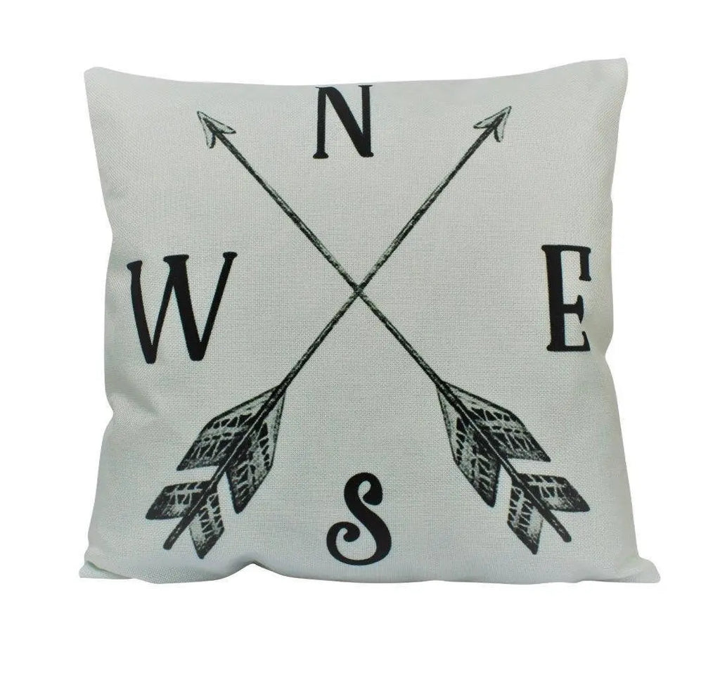 NESW | Pillow Cover | Home Decor | Primitive Decor | Farmhouse Decor | Rustic Farmhouse | Throw Pillows | Gift for her | Cabin Decor UniikPillows