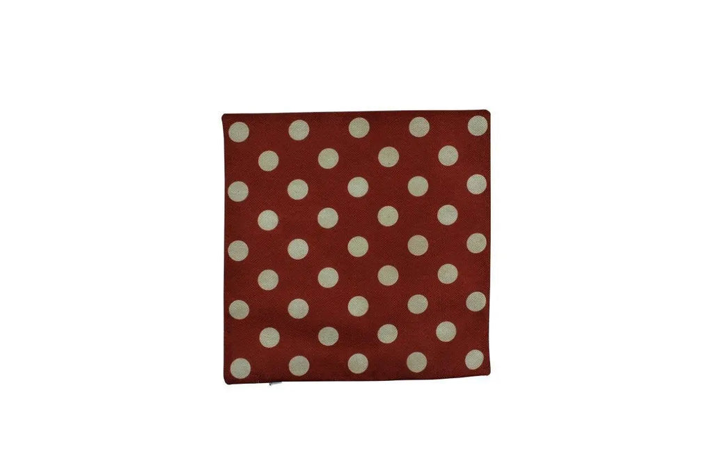 Red and white Polka Dots | Pillow Cover | Solid Accent Pillows | Best Place to Buy Throw Pillows | Red Throw Pillows UniikPillows