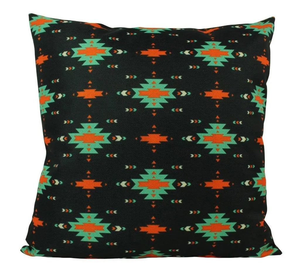 South Western | Black Green Pattern | Pillow Cover | South Western Decor | Arizona Gifts | Home Decor | Gift Idea | Bedroom Decor | Mom Gift UniikPillows
