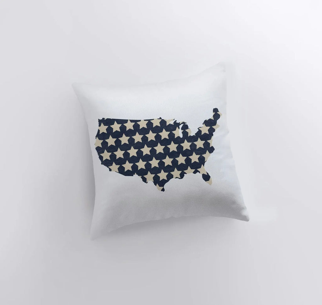 United States | Vintage Star | Pillow Cover | Throw Pillow | Home Decor | American | Gift Idea | Bedroom Decor | Room Decor | Fourth of July UniikPillows