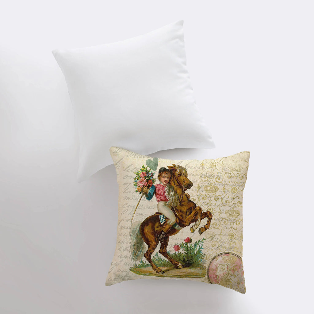 Victorian Vintage Valentines | Pillow Cover | I Love You More Pillow | Throw Pillow | Famous Quotes | Motivational Quotes | Room Decor UniikPillows