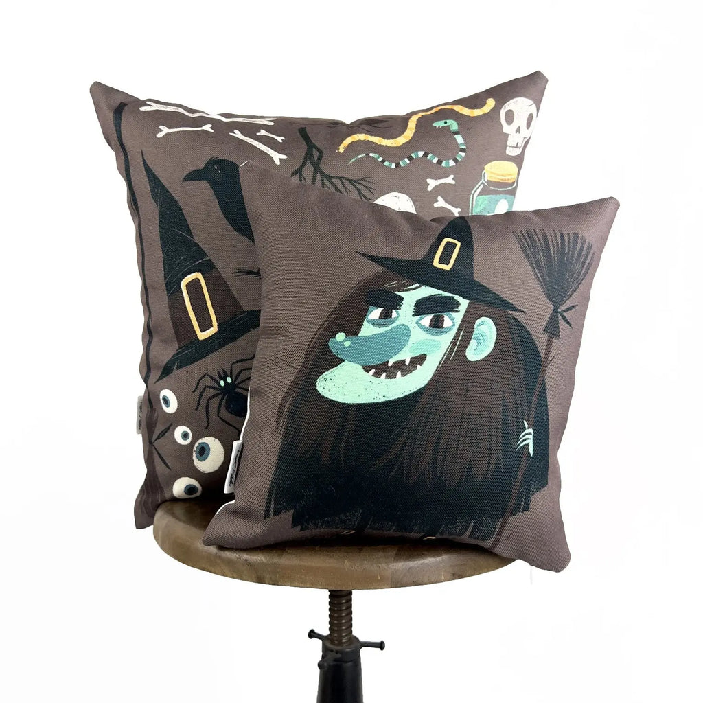 Witches Brew Pillow Set | Fall Décor | Halloween Pillows | Halloween Décor | Fall Throw Pillows | Cute Throw Pillows UniikPillows