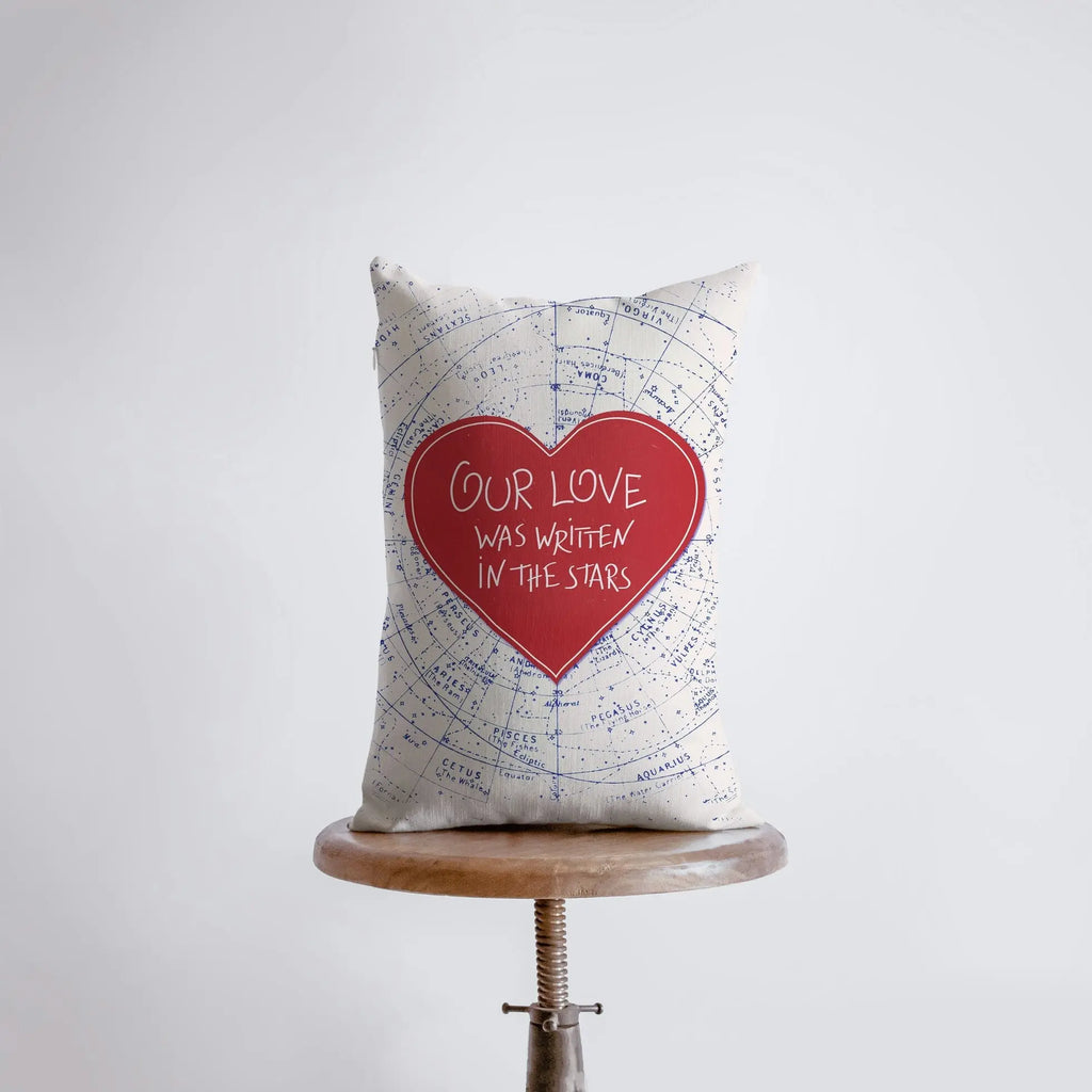 Written in the Stars | 12x18 |  Love Throw Pillow | Valentines Day | Throw Pillow | Home Décor | Valentines Décor | Love Sayings | Room Décor UniikPillows