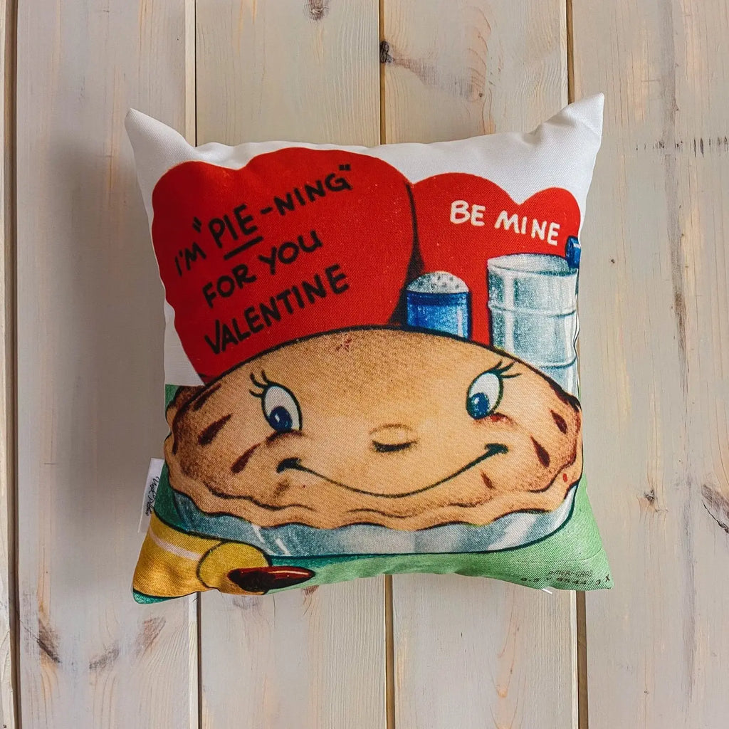 I'm Pie-ning for you Valentine Vintage Valentines | Pillow Cover | Throw Pillow | Personalized Gift | Valentines Day Gifts for Her UniikPillows