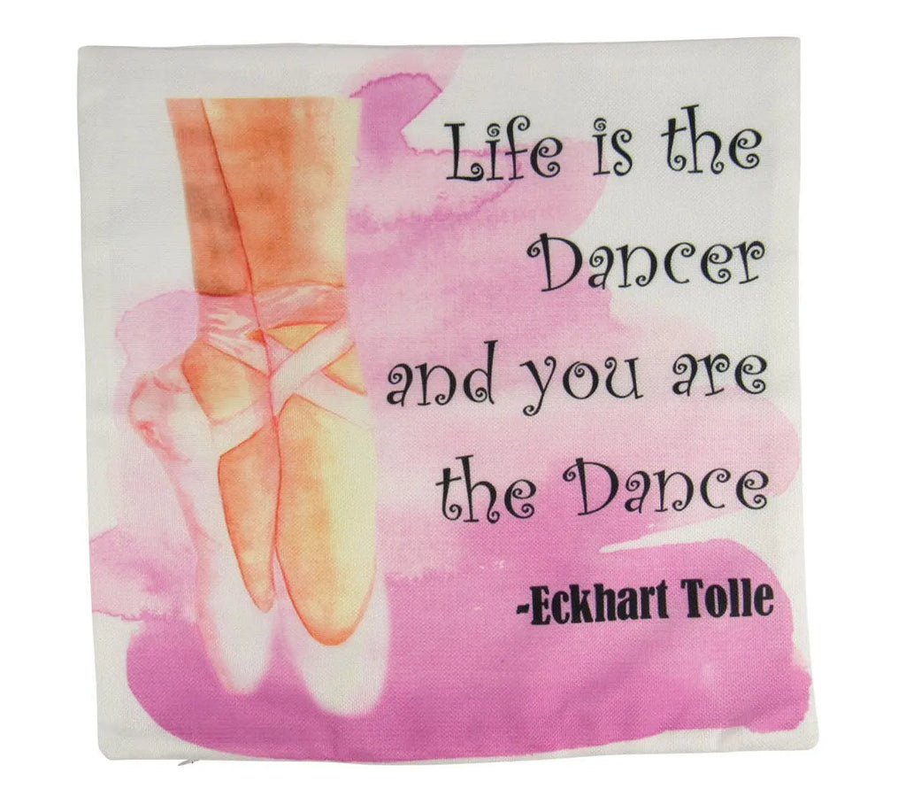 Life is the Dancer and you are the Dance | Pillow Cover | Ballerina Flats | Throw Pillow | Gift for her | Cute Home Decor | Bedroom decor UniikPillows
