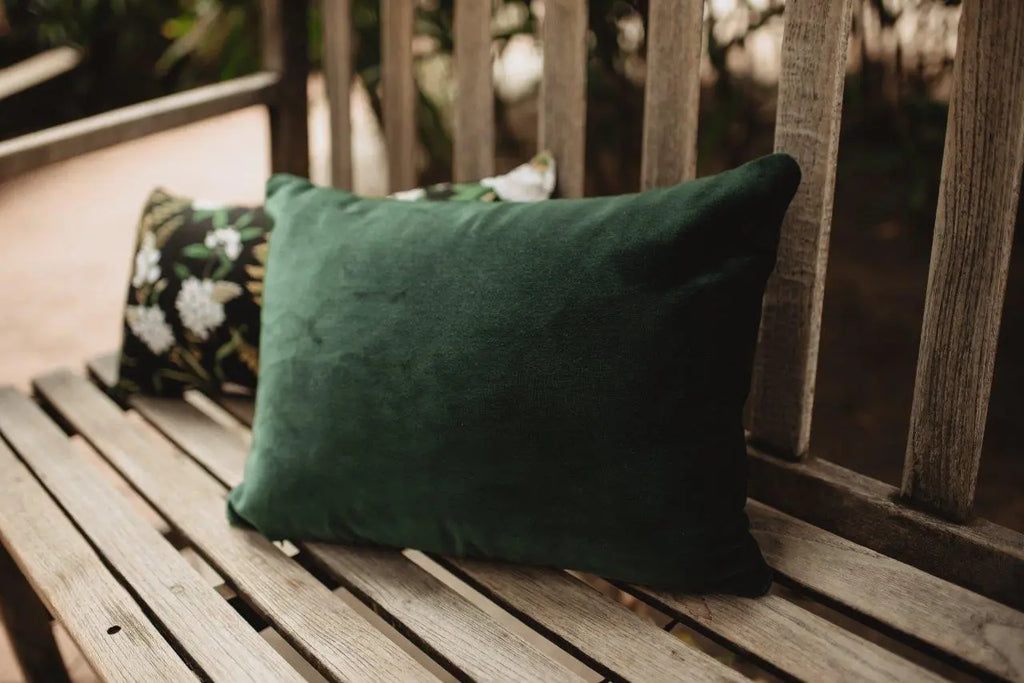 Mud-Cloth Pillow Covers | 18x12 | Emerald Green Velvet | Black and White | Throw Pillow | Modern Home Decor | Elegant Luxury Decor | Gift UniikPillows