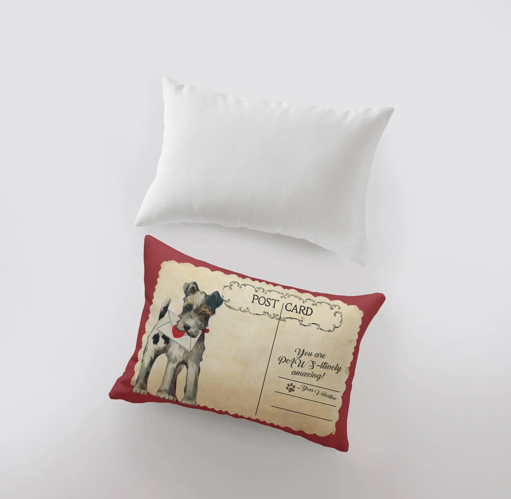 You are Paws-itively amazing Vintage Valentines | 18x12 Pillow Covers | Valentine Decor | Valentines Day Gift for Her | Bedroom Decor UniikPillows