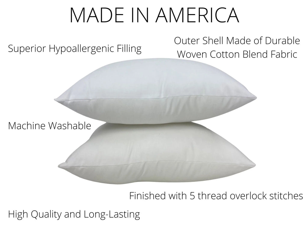 18x10 or 10x18 | Indoor Outdoor Down Alternative Hypoallergenic Polyester Pillow Insert | Quality Insert | Throw Pillow Insert | Pillow Form UniikPillows