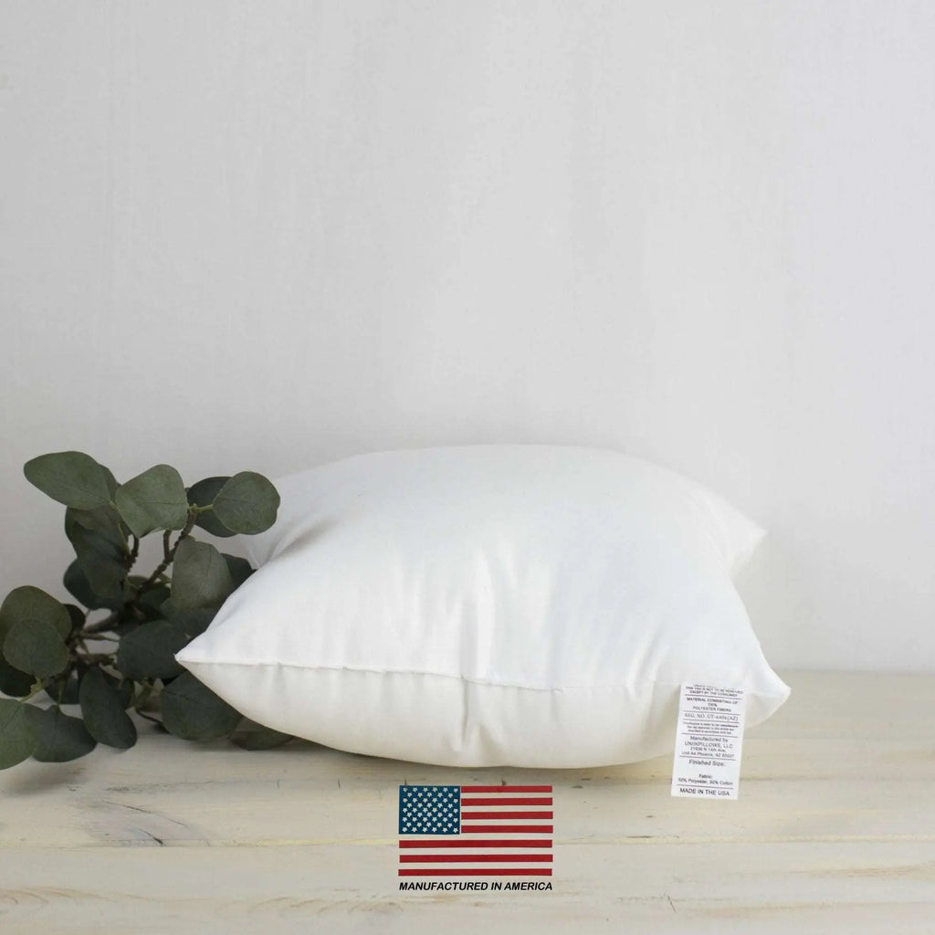 19x19 | Indoor Outdoor Hypoallergenic Polyester Pillow Insert | Quality Insert | Pillow Inners | Throw Pillow Insert | Square Pillow Inserts UniikPillows