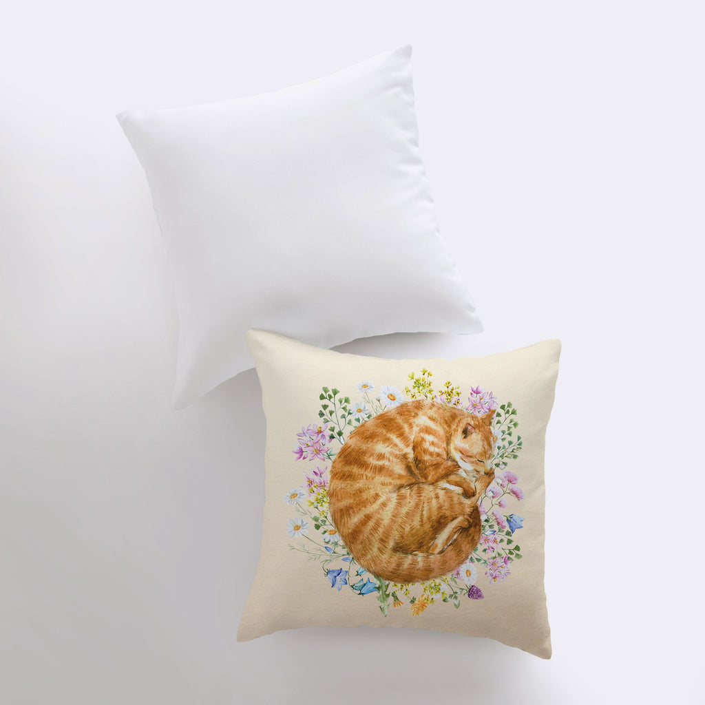 a pillow with a picture of a cat on it