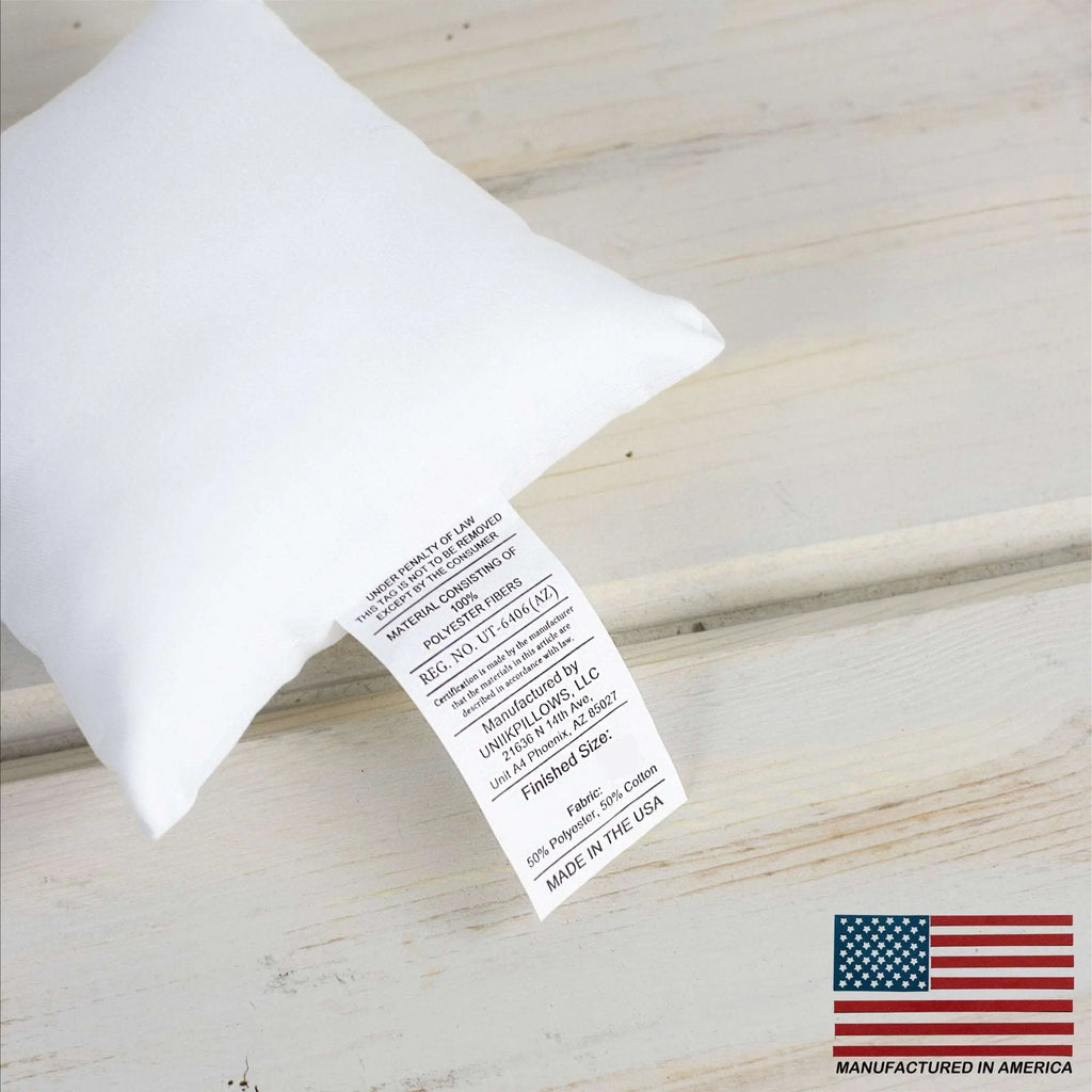 32x32 | Square Angel Hair Insert | Indoor Outdoor Down Alternative Hypoallergenic Pillow Insert | Quality Insert | Premium Insert UniikPillows