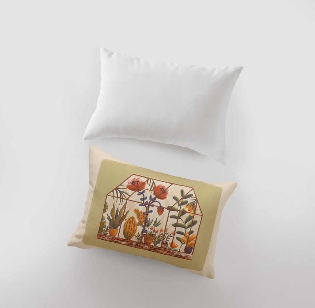 a pillow with a picture of flowers on it