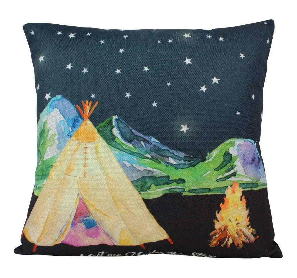 Adventure Time | Under the Stars | Pillow Cover | Wander Lust | Throw Pillow | Home Decor | Adventure Awaits | Camper Decor | Gift Ideas UniikPillows