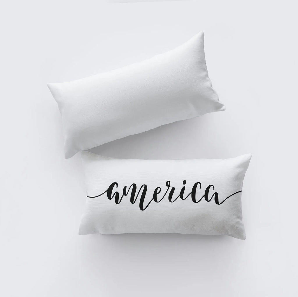 America Pillow Cover | 20x10 | Memorial Gift | Home Décor | Freedom Pillow | Décor | Throw Pillows | Bedroom Décor | Fourth of July UniikPillows
