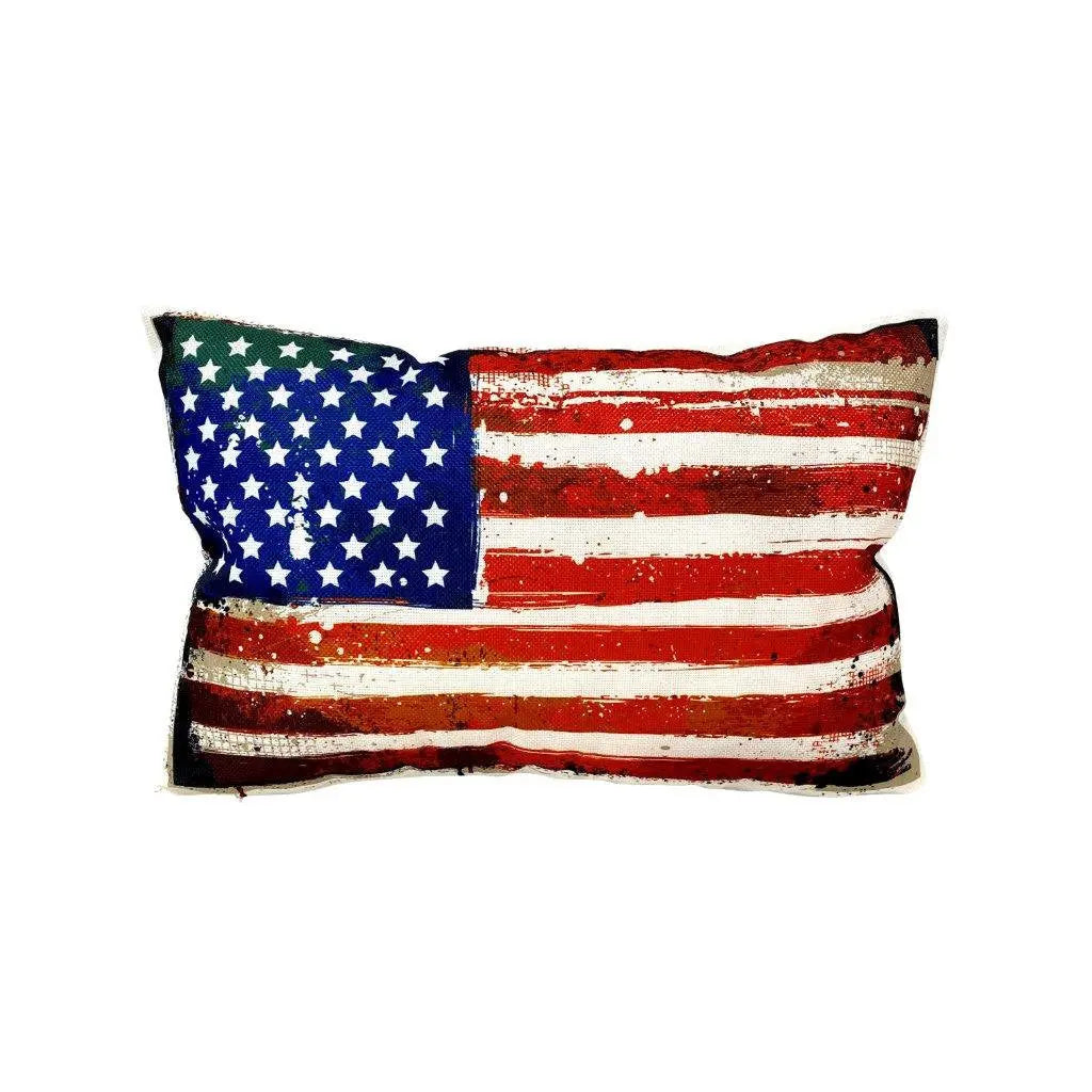 American Flag | Adventure Time | Pillow Cover | Wander lust | Throw Pillow | Travel Decor | Travel Gifts | Gift for Friend | Gifts for Women UniikPillows