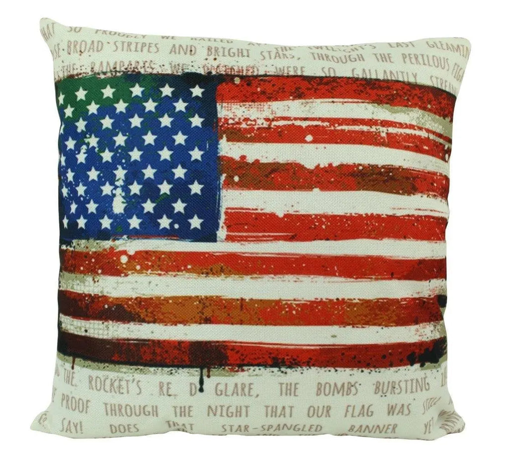 American Flag | Pillow Cover | Throw Pillow | Home Decor | Vintage Pillow | Decor Rustic | Home Decor Ideas | Gifts For Travelers | Dad Gift UniikPillows