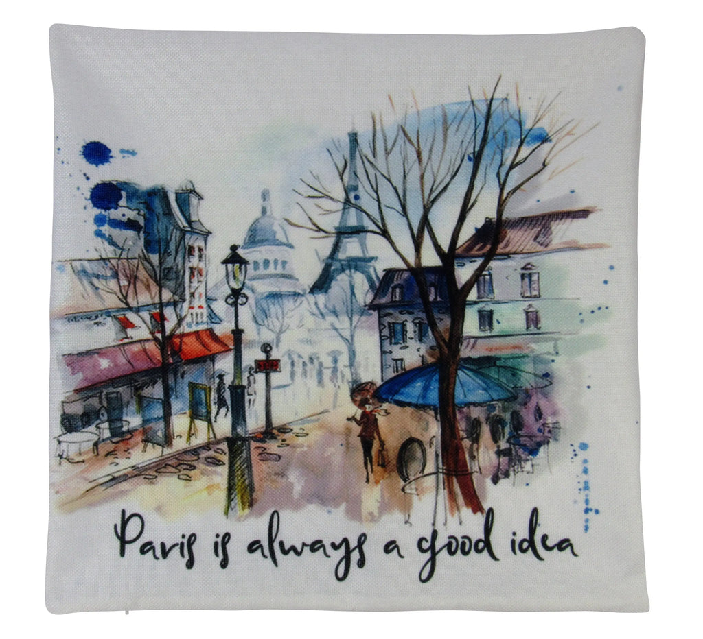 Audrey Hepburn | Paris is always a good idea | Pillow Cover | Throw Pillow | Pillow Cover | Travel Gifts | Gift for Friend | Gifts for Women UniikPillows