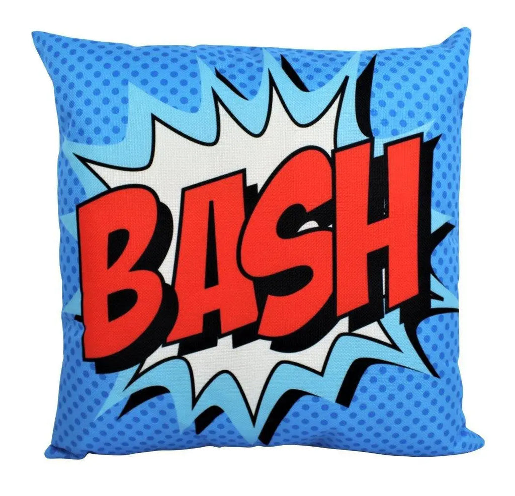 BASH | Anime | Fun Gifts | Pillow Cover | Home Decor | Superhero | Happy Birthday | Kids Room | Red Throw PIllow | Kids Decor | Room Decor UniikPillows