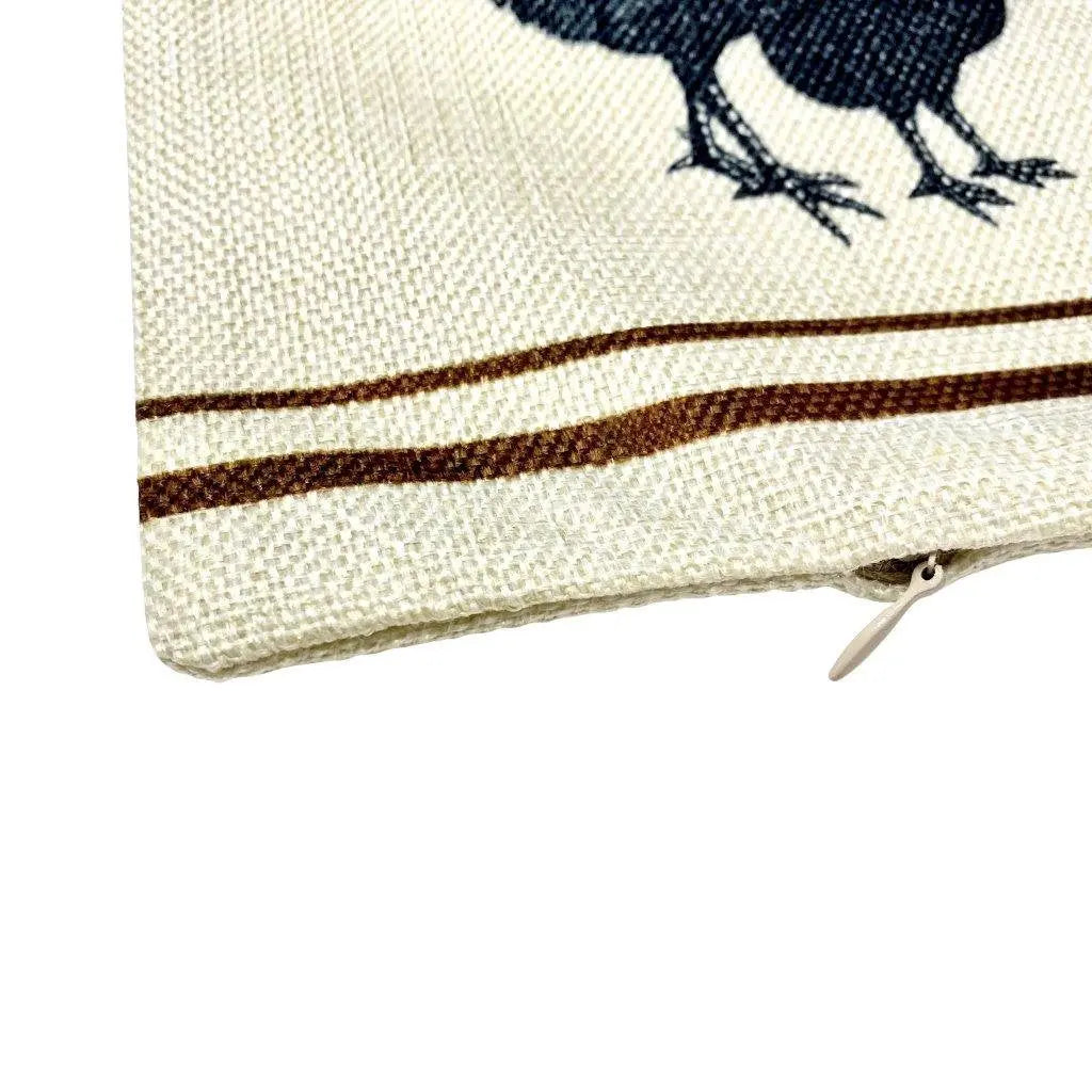 Barnyard Rooster | Pillow Cover | 18 x 12 | Primitive Decor | Vintage Decor | Farmhouse Decor | Throw Pillows | Rustic Decor | Cabin Decor UniikPillows