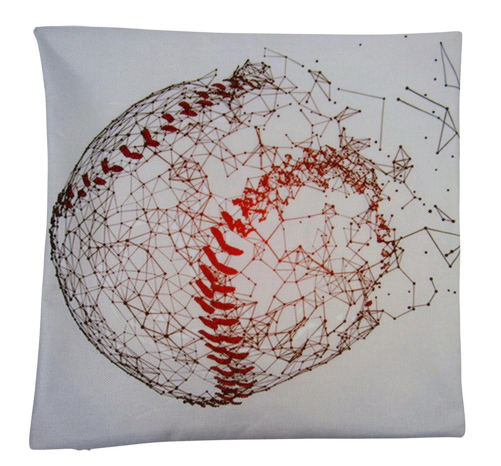 Baseball | Art | Sports | Sports Fabric | Sports Fans | Custom Baseballs | Baseball Gifts | Room Decor | Bedroom Decor | Baseball Decor UniikPillows