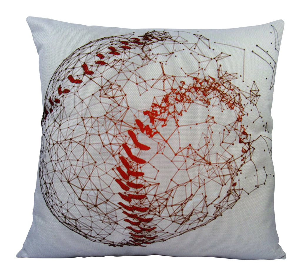 Baseball | Art | Sports | Sports Fabric | Sports Fans | Custom Baseballs | Baseball Gifts | Room Decor | Bedroom Decor | Baseball Decor UniikPillows