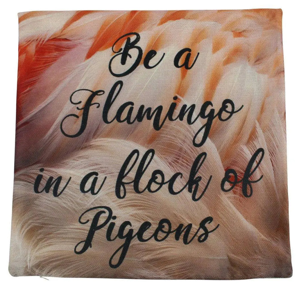Be A Flamingo | Pillow Cover | Throw Pillow | Pink Flamingo | Home Decor | Pillow | Gift for her | Room Decor | Bedroom Decor | Pillow UniikPillows