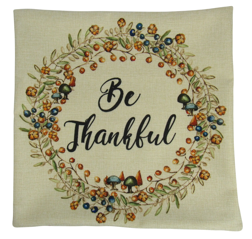 Be Thankful | Pillow Cover | Home Decor | Thanksgiving | Throw Pillow | Fall Decor | Mothers Day Gift | Gift for Mom | Room Decor | Mom Gift UniikPillows
