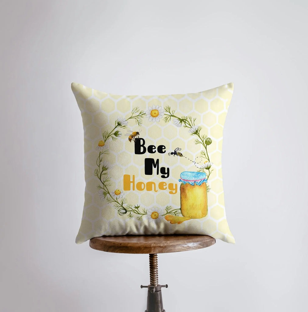 Bee my Honey | Pillow Cover | Throw Pillow | Home Decor | I Love You So | Valentines Day | Gift for Her | Room Decor | Live Laugh Love UniikPillows