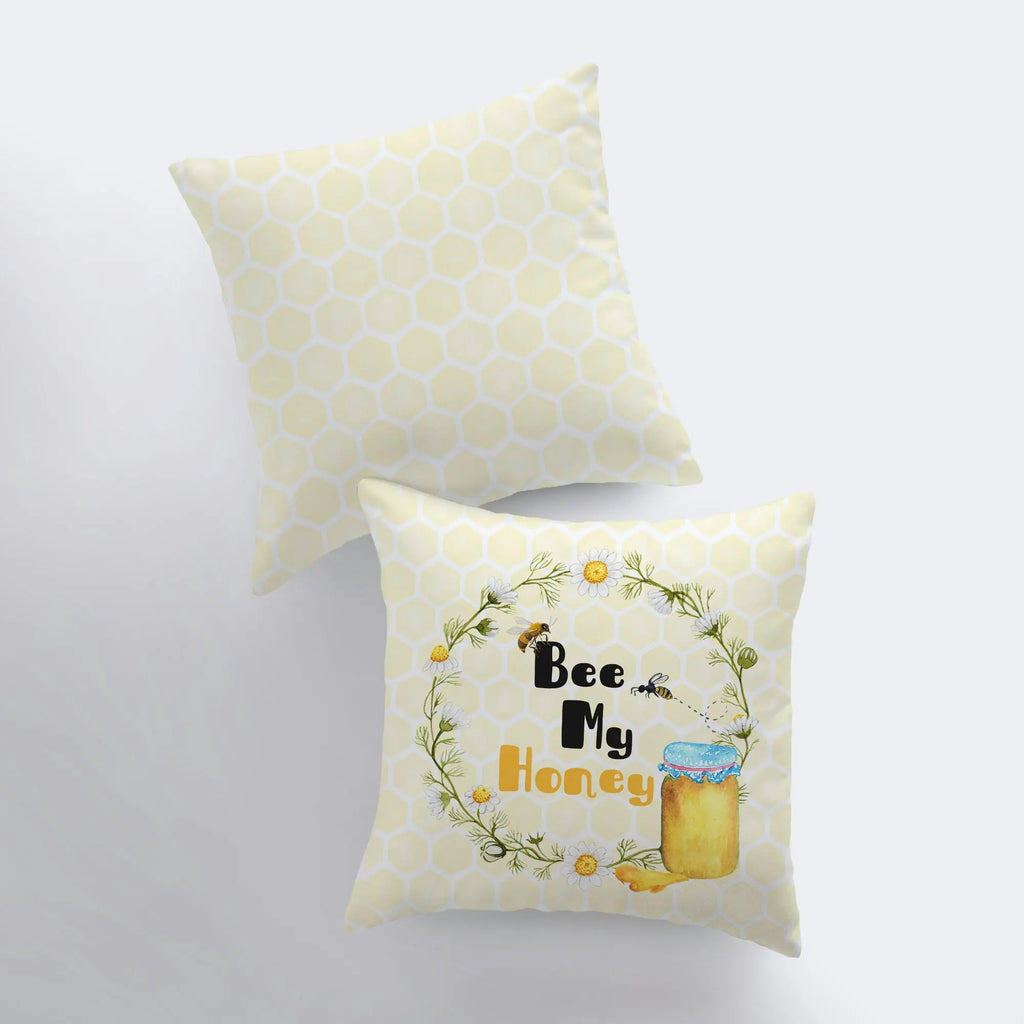 Bee my Honey | Pillow Cover | Throw Pillow | Home Decor | I Love You So | Valentines Day | Gift for Her | Room Decor | Live Laugh Love UniikPillows
