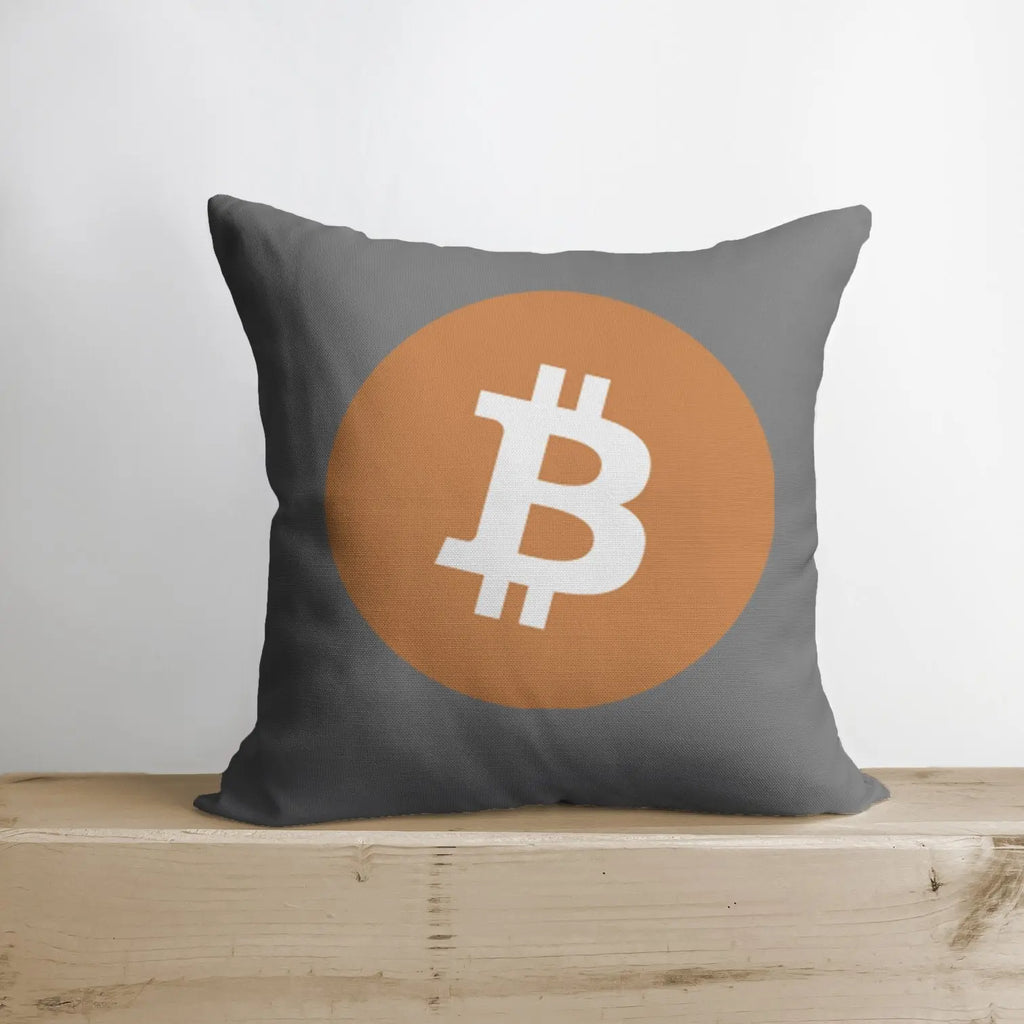 Bitcoin Pillow | Double Sided | Bitcoin Merch | Crypto Plush | Pillow Defi | Throw Pillows | Down Pillows | Crypto Pillows | Handmade in USA UniikPillows