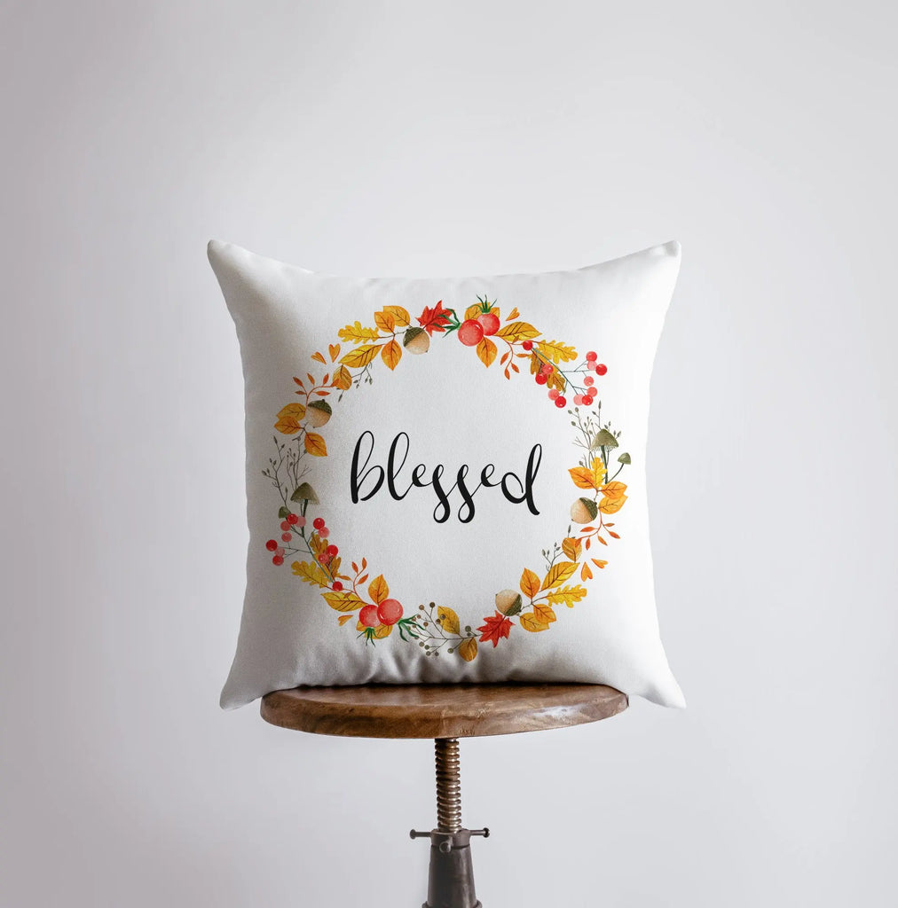 Blessed Pillow Cover |  Fall Thanksgiving Decor | Farmhouse Pillows | Country Decor | Fall Throw Pillows | Cute Throw Pillows | Gift for her UniikPillows