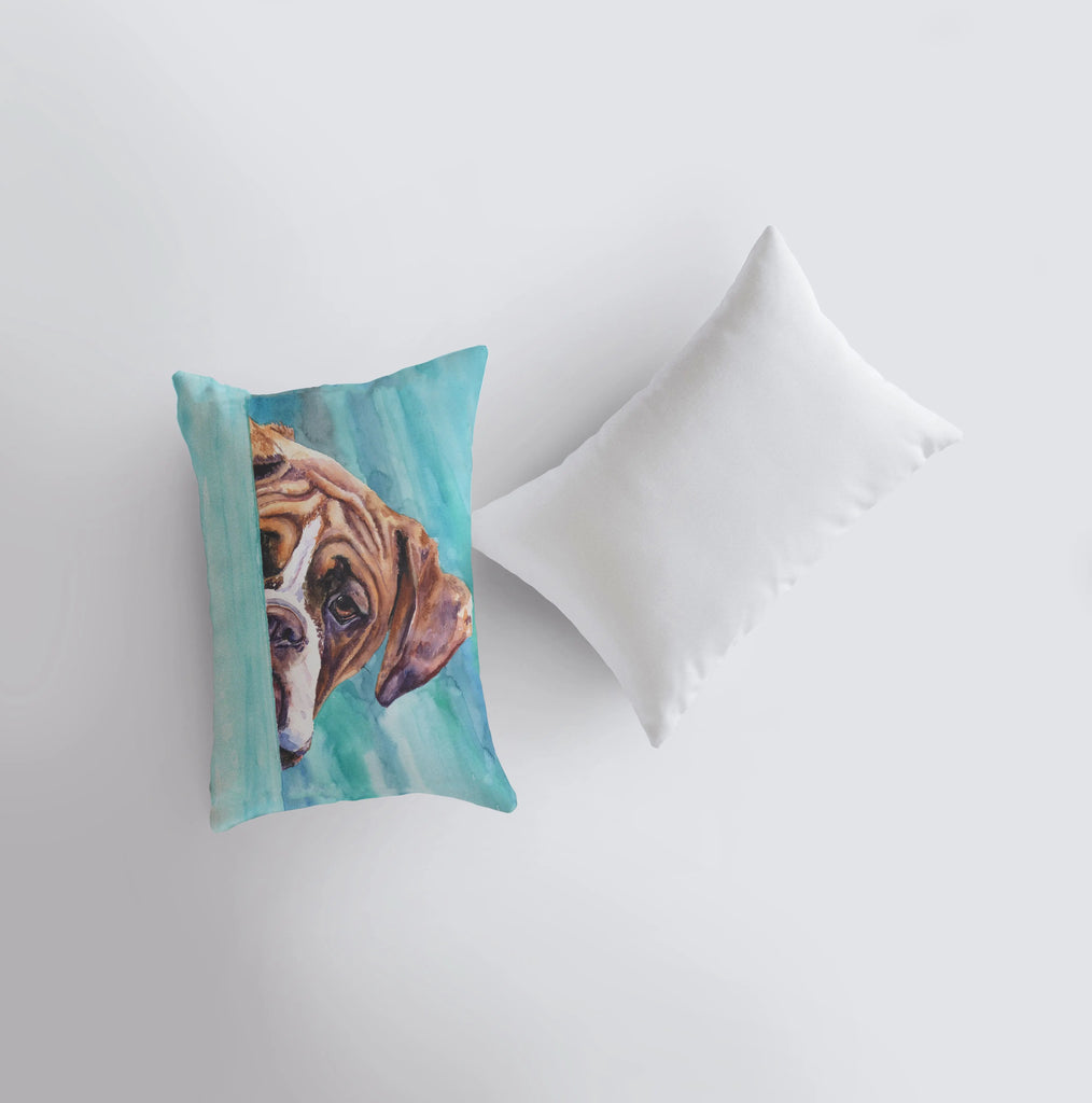 Boxer | Watercolor Boxer | 12x18 | Pillow Cover | Dogs | Home Decor | Custom Dog Pillow | Boxer | Dog Lover Gift | Dog Mom Gift | Pillows UniikPillows