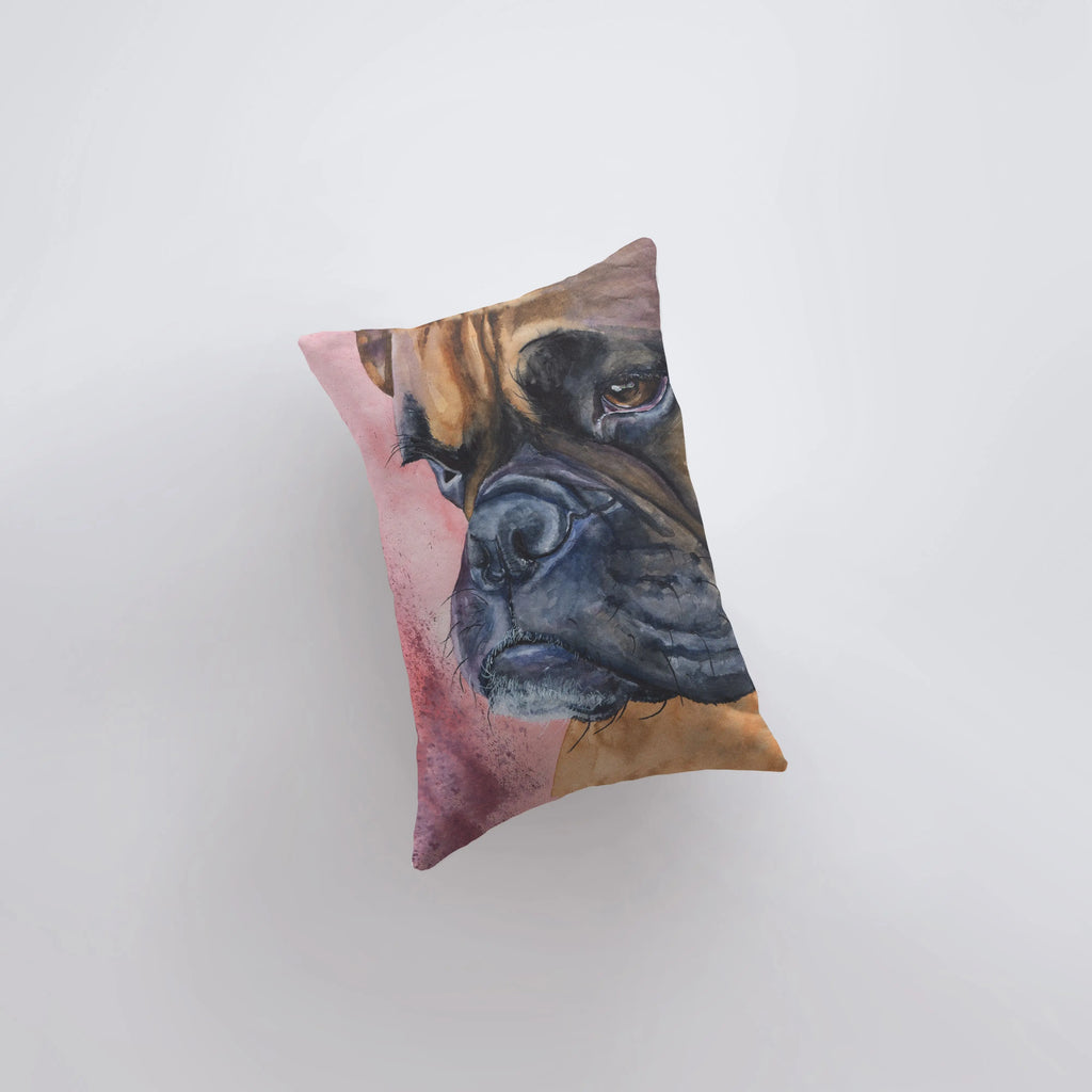 Boxer | Watercolor Tan Boxer | 12x18 | Pillow Cover | Dogs | Home Decor | Custom Dog Pillow | Boxer Mom | Dog Lover Gift | Dog Mom Gift UniikPillows